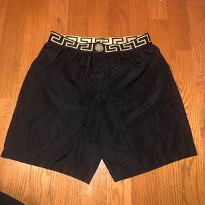 Versace Shorts GRECA BORDER LONG SWIM SHORTS